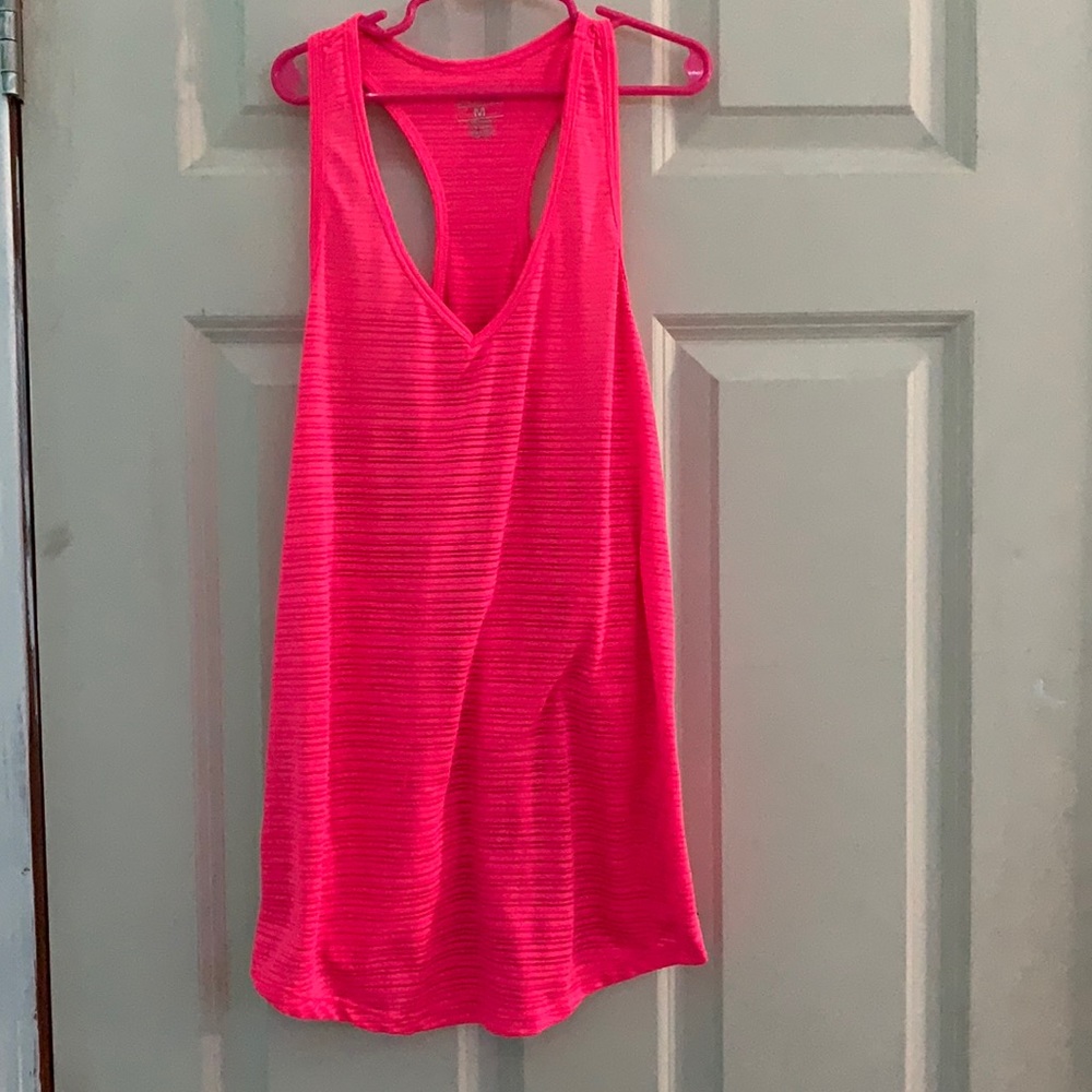 sports essentials pink/mesh workout tank size m